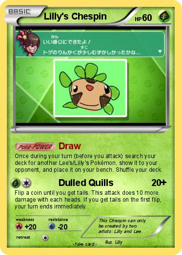Pokemon Lilly's Chespin