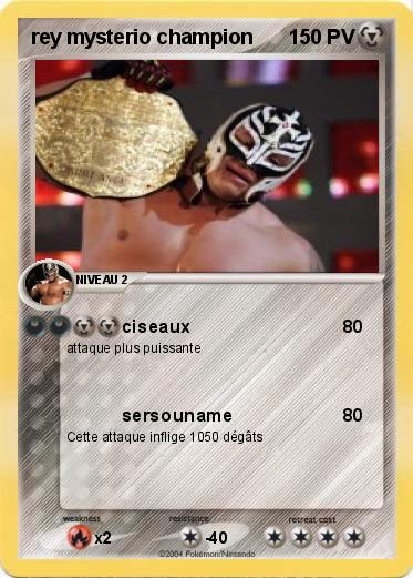 Pokemon rey mysterio champion