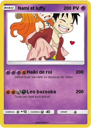 Pokemon Nami et luffy