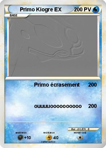 Pokemon Primo Kiogre EX