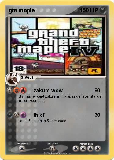 Pokemon gta maple