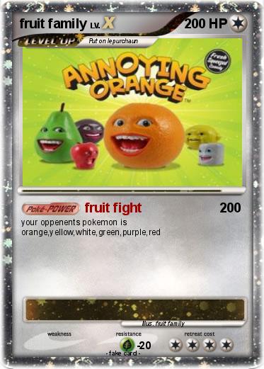 Pokemon fruit family
