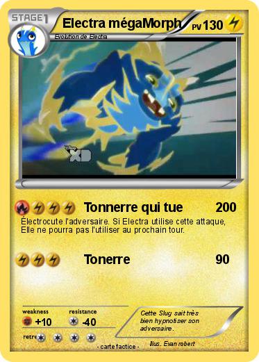 Pokemon Electra mégaMorph