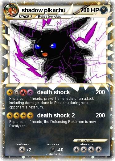 Pokemon shadow pikachu