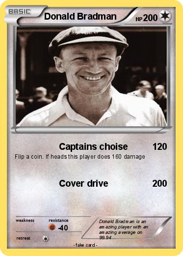 Pokemon Donald Bradman