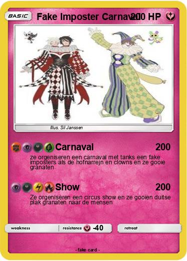 Pokemon Fake Imposter Carnaval