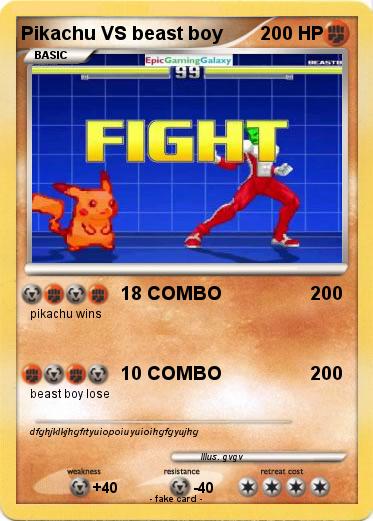 Pokemon Pikachu VS beast boy