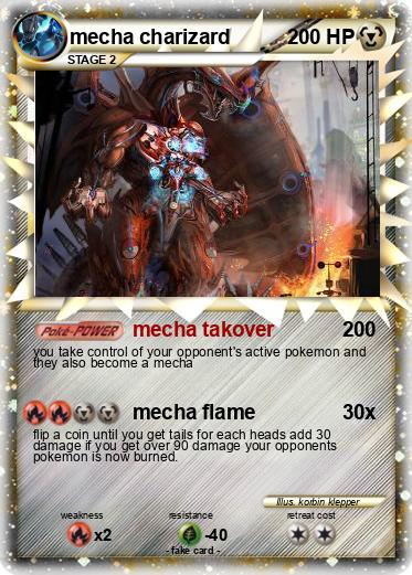 Pokemon mecha charizard