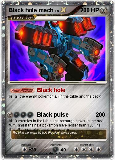 Pokemon Black hole mech