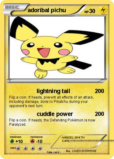 Pokemon adoribal pichu