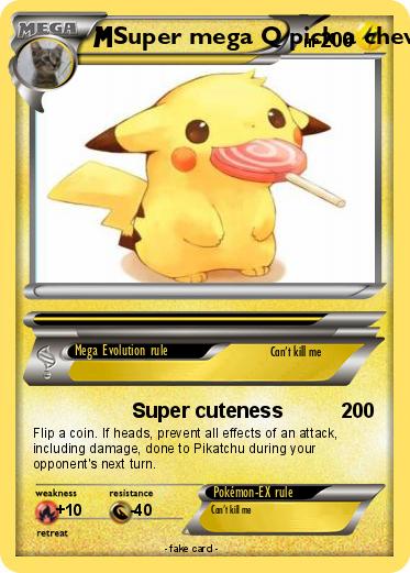 Pokemon Super mega Q pick a chew