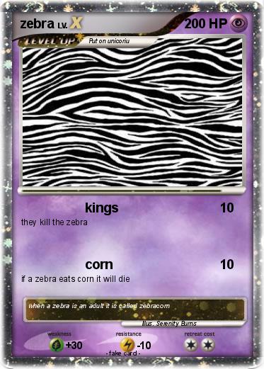 Pokemon zebra