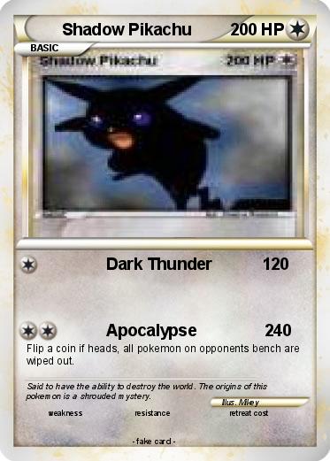 Pokemon Shadow Pikachu