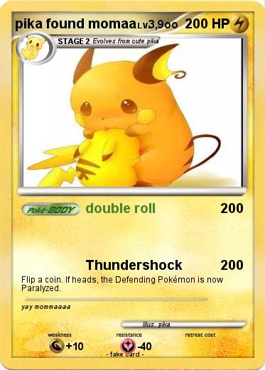 Pokemon pika found momaa