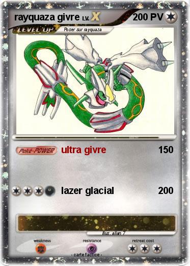 Pokemon rayquaza givre