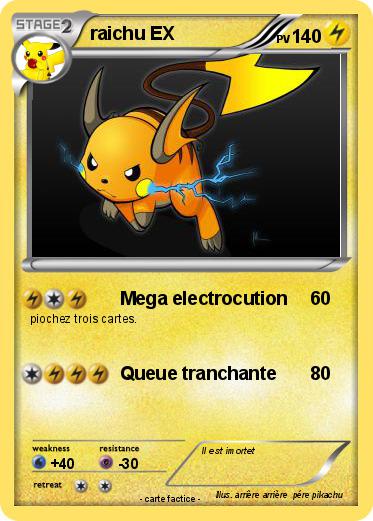 Pokemon raichu EX