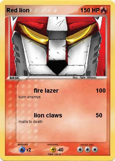 Pokemon Red lion