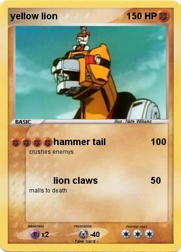 Pokemon yellow lion