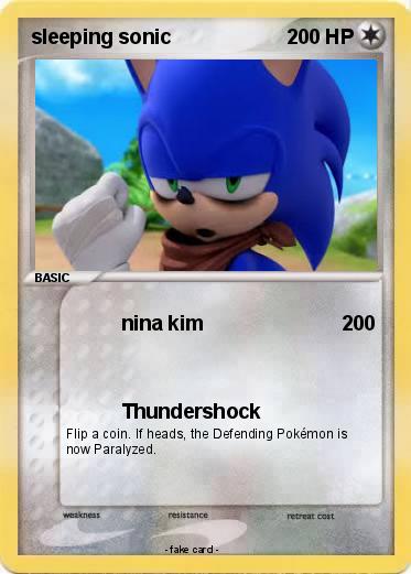 Pokemon sleeping sonic