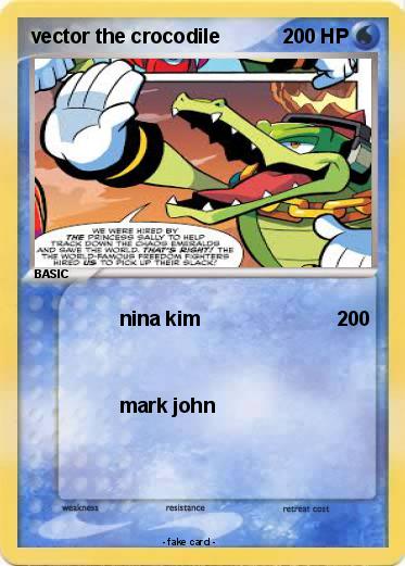 Pokemon vector the crocodile