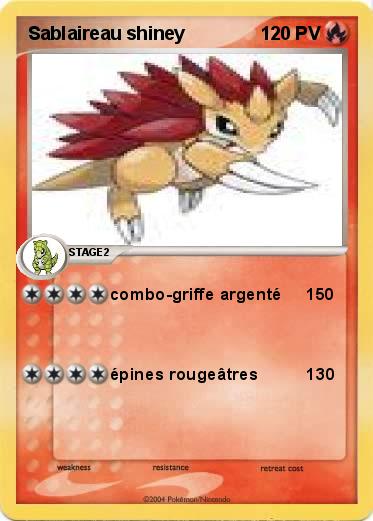Pokemon Sablaireau shiney