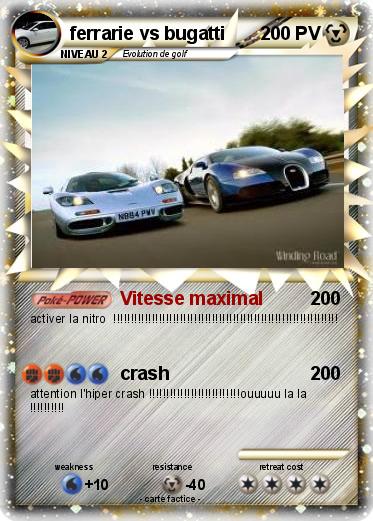 Pokemon ferrarie vs bugatti
