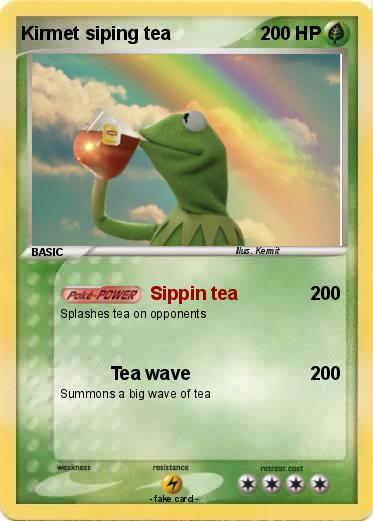 Pokemon Kirmet siping tea