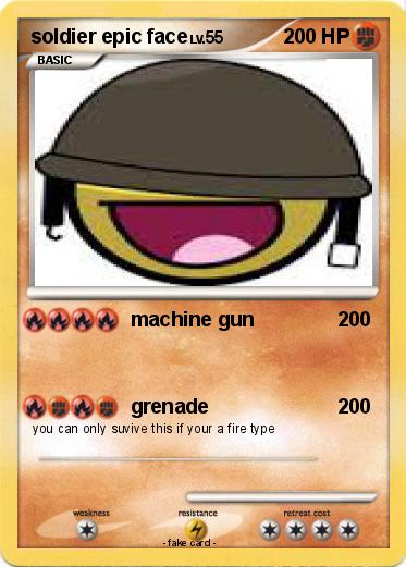 Pokemon soldier epic face