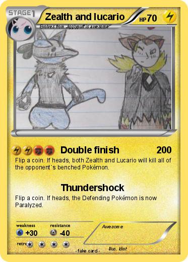 Pokemon Zealth and lucario
