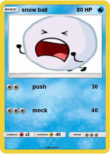 Pokemon snow ball