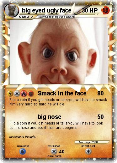Pokemon big eyed ugly face