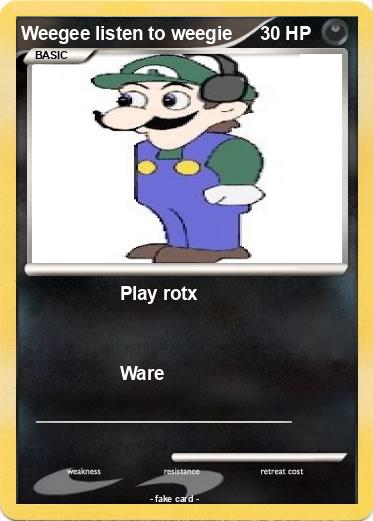 Pokemon Weegee listen to weegie