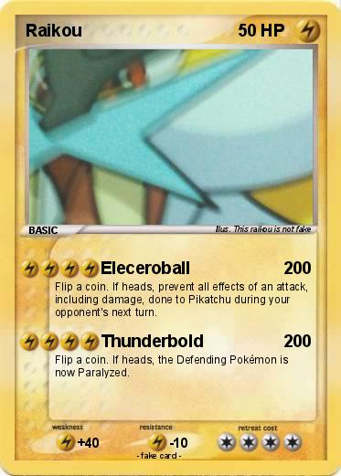 Pokemon Raikou