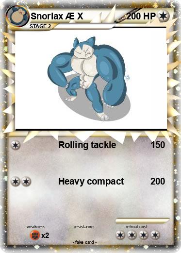 Pokemon Snorlax Æ X