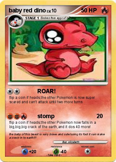 Pokemon baby red dino