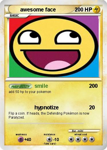Pokemon awesome face