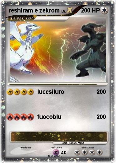 Pokemon reshiram e zekrom