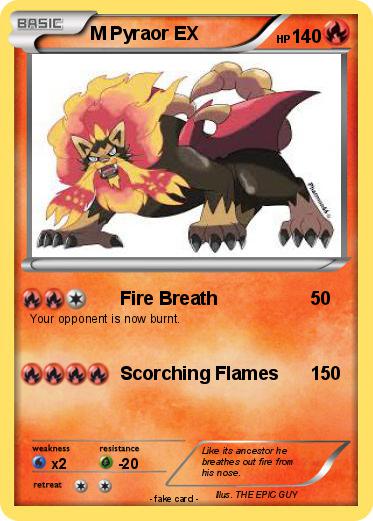 Pokemon M Pyraor EX