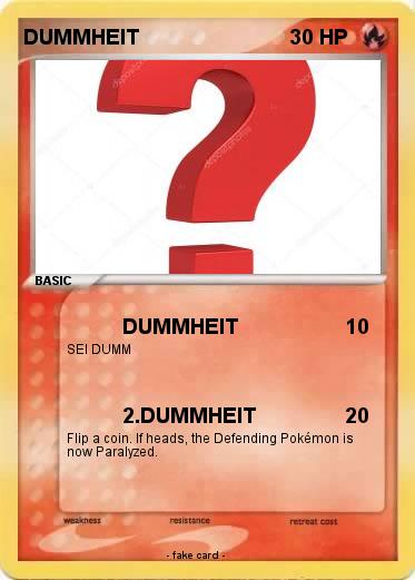 Pokemon DUMMHEIT