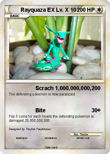 Pokemon Rayquaza EX Lv. X 10