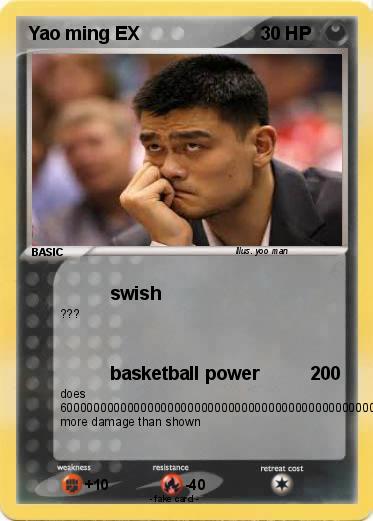 Pokemon Yao ming EX