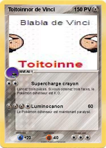 Pokemon Toitoinnor de Vinci