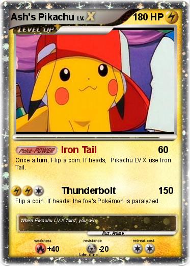 Pokemon Ash's Pikachu