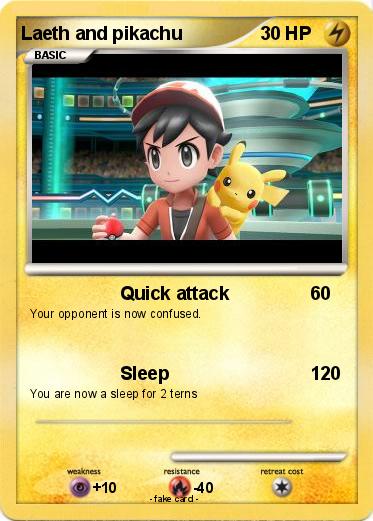Pokemon Laeth and pikachu