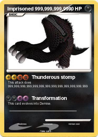 Pokemon Imprisoned 999,999,999,999,