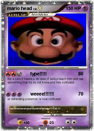 Pokemon mario head