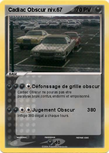 Pokemon Cadiac Obscur niv.67