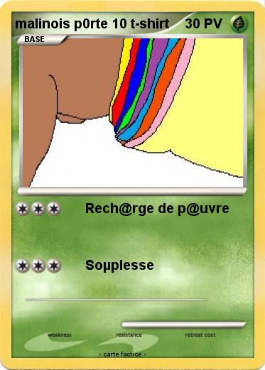 Pokemon malinois p0rte 10 t-shirt