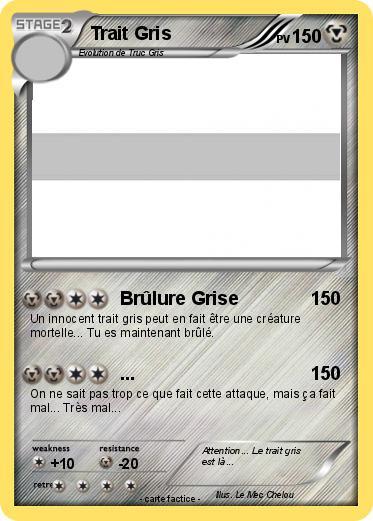 Pokemon Trait Gris