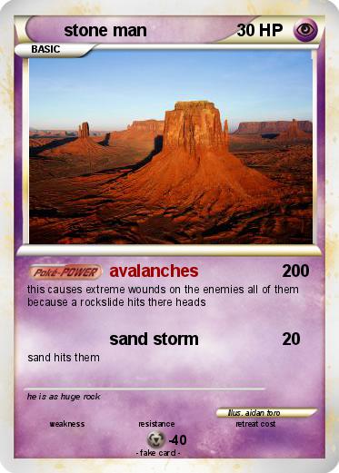 Pokemon stone man